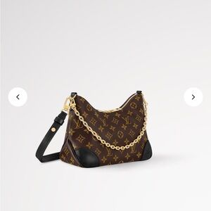 Louis Vuitton Black and Brown Boulogne PM Monogram Bag